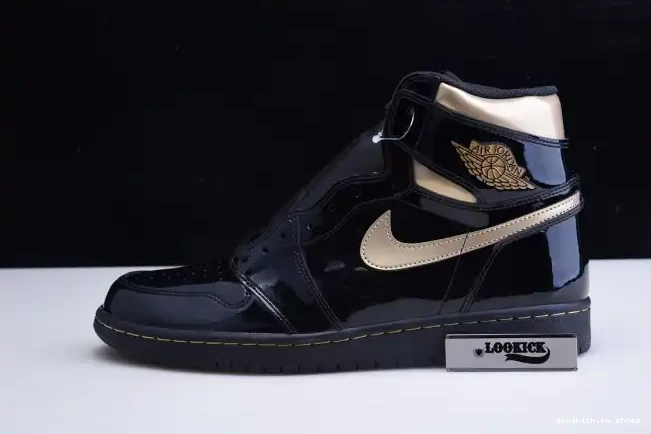METALLIC RETRO HIGH BLACK 1 JORDAN (2020) GOLD AIR 555088-032 0427